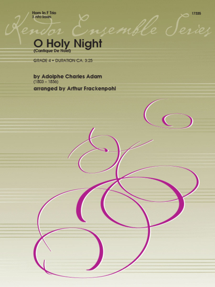 O Holy Night (Cantique De Noel) Woodwind Trio scores gallery preview page 1