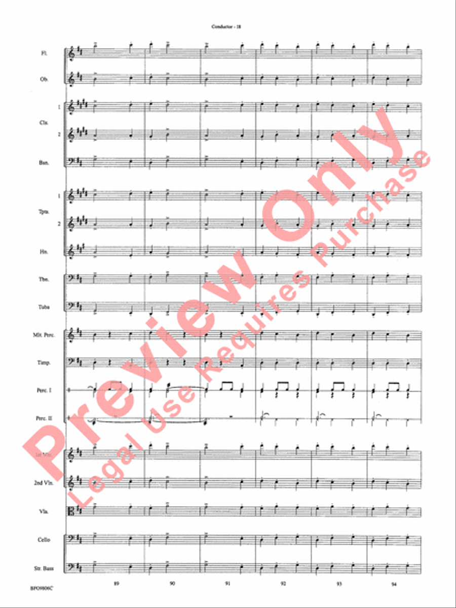 Waltz of the Flowers (from The Nutcracker Suite) Full Orchestra scores gallery preview page 21