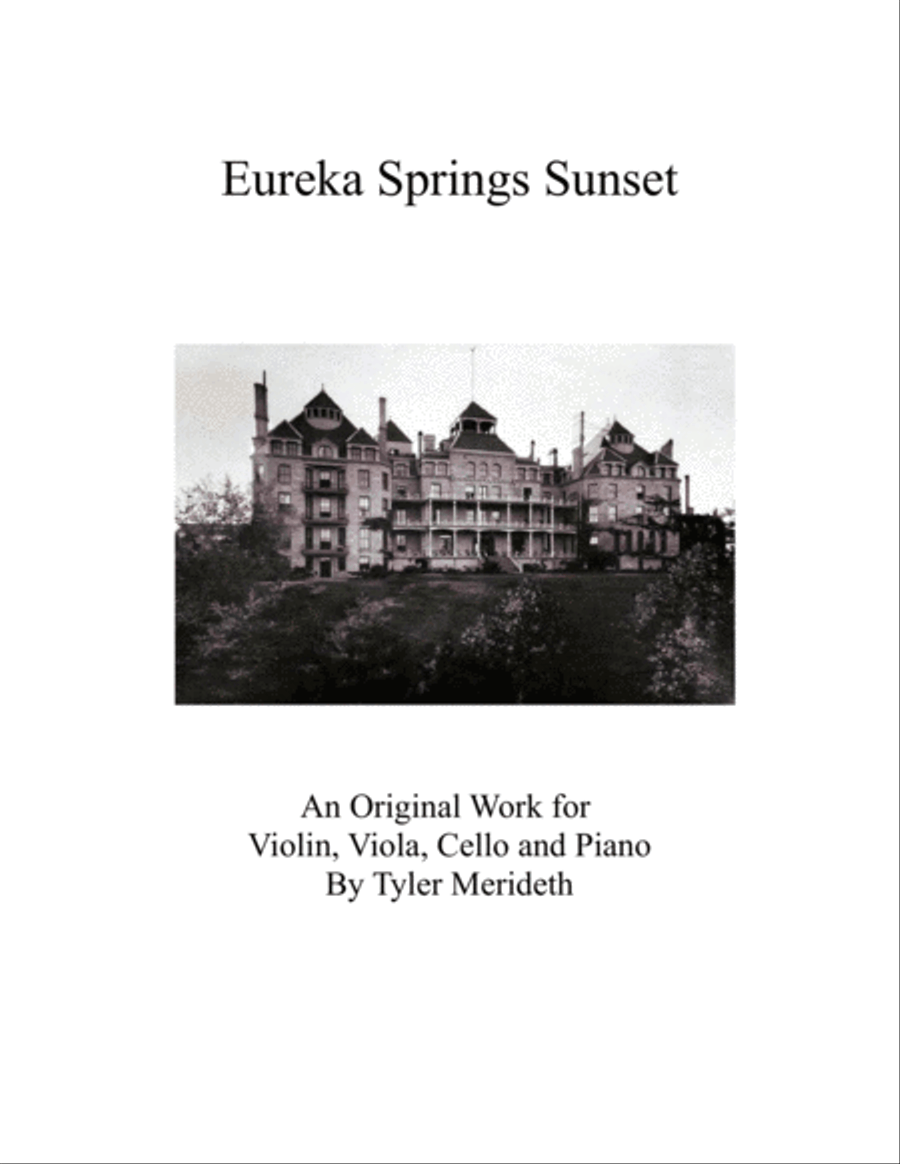 Eureka Springs Sunset Eureka Springs Sunset Piano Quartet scores gallery preview page 1