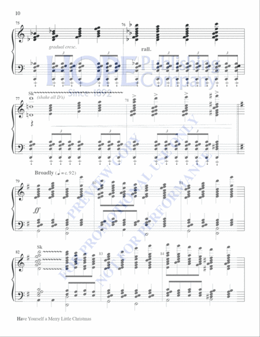 Have Yourself A Merry Little Christmas 5-Octaves scores gallery preview page 9