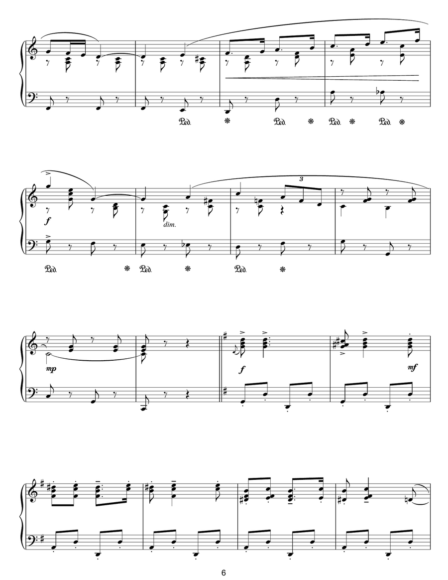 London Calling March Piano Solo scores gallery preview page 6