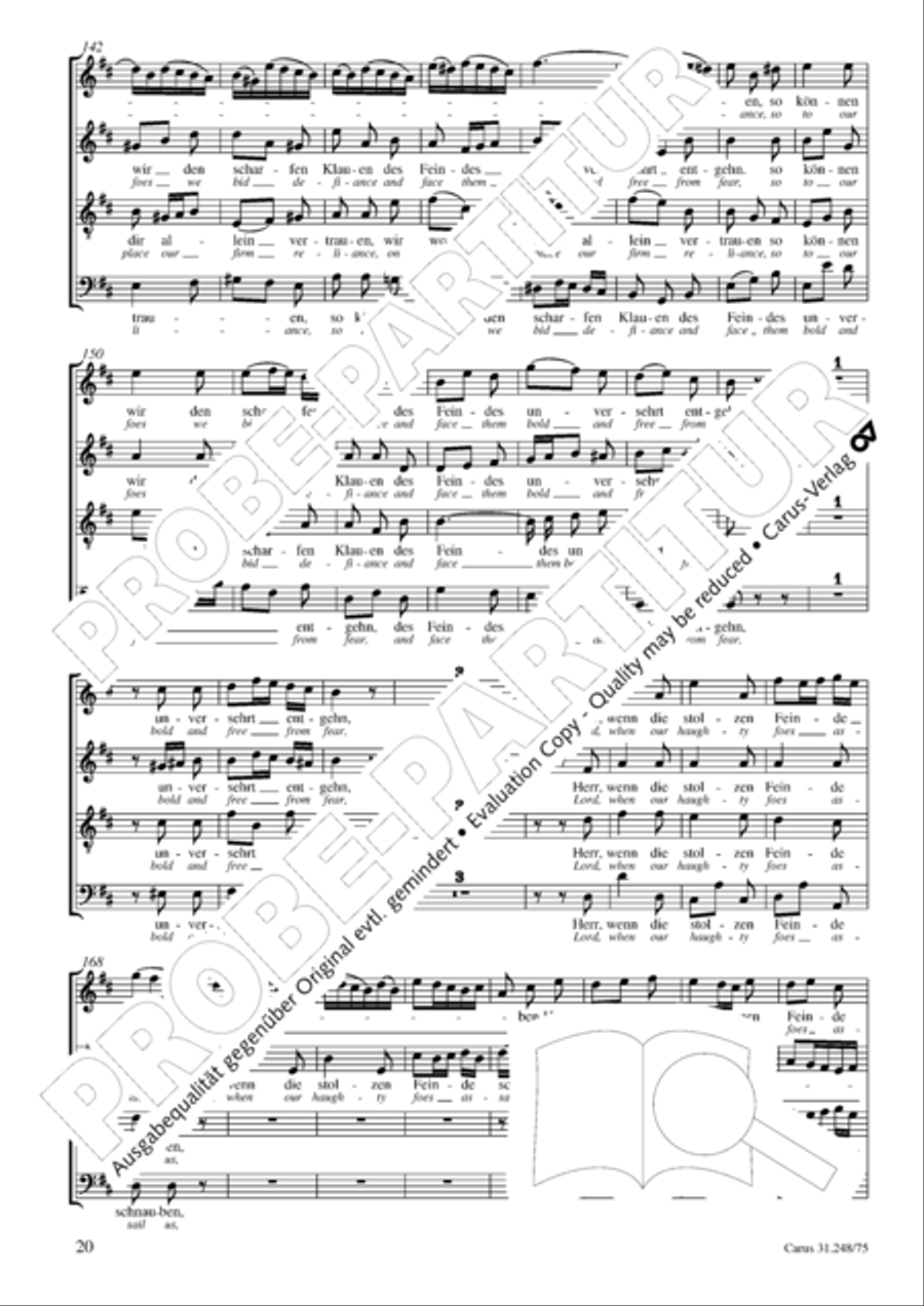 Christmas Oratorio (Weihnachtsoratorium, Teile IV-VI) 4-Part scores gallery preview page 21