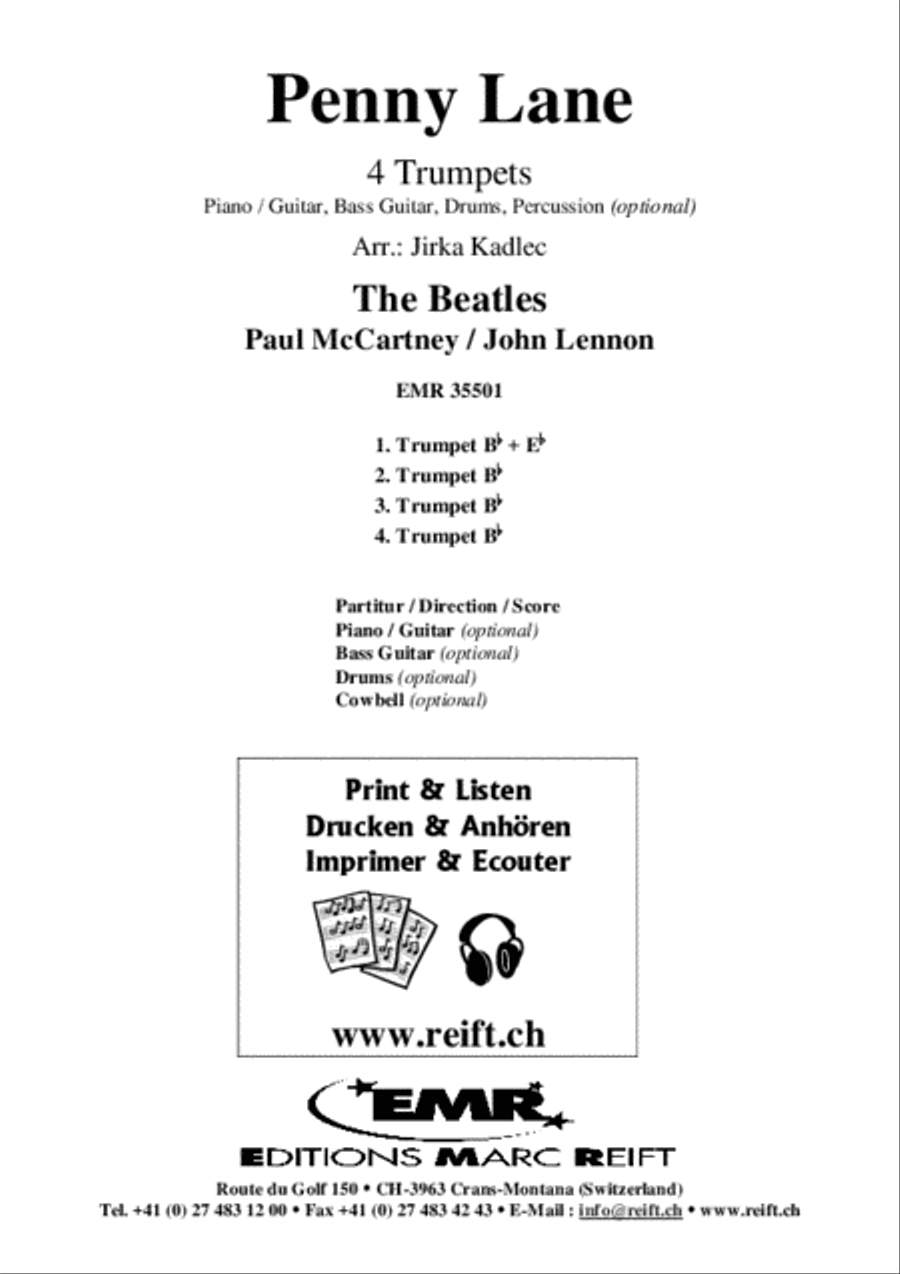 Penny Lane Penny Lane Trumpet scores gallery preview page 2