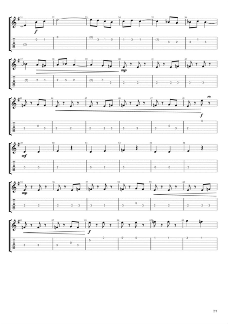 Espana Cani - Guitar I Guitar Ensemble scores gallery preview page 2