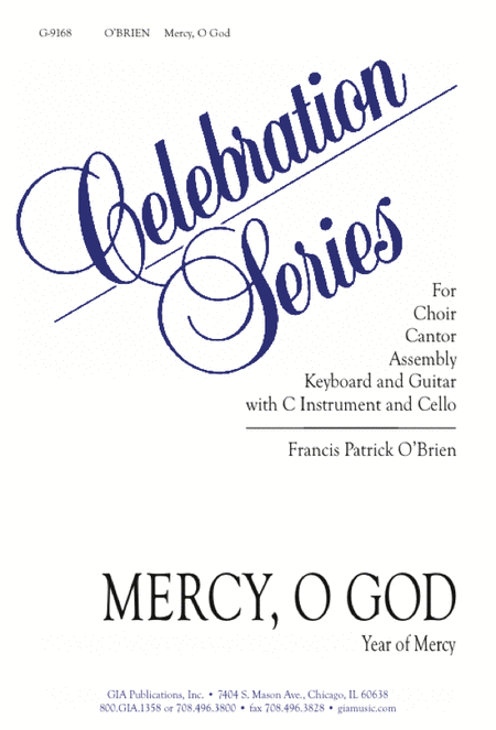 Mercy, O God - Guitar edition