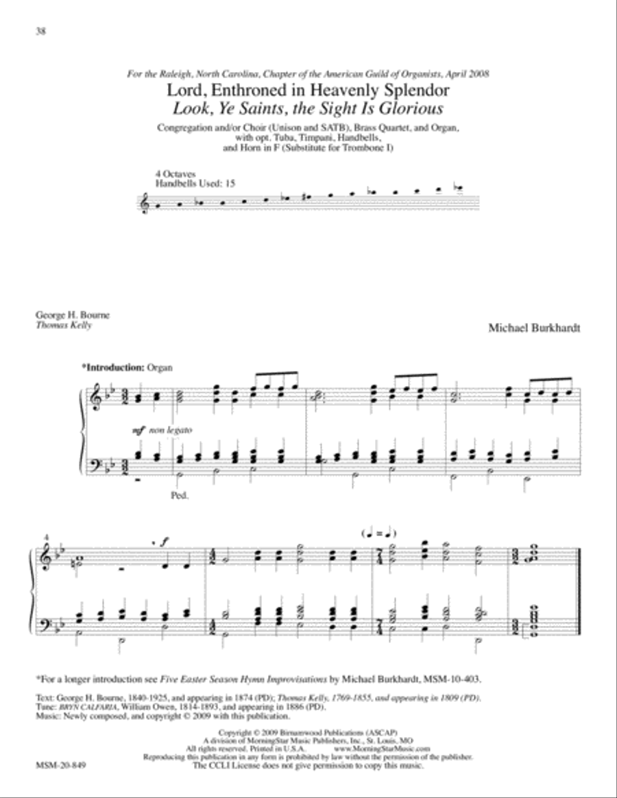 Festive Hymn Settings, Set 8 Hymns of Praise and Jubilation 4-Part scores gallery preview page 17