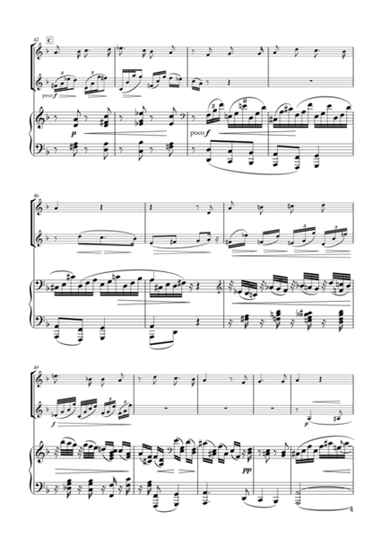 'Gestillte Sehnsucht' Zwei Gesänge, Op.91-1 for Oboe, Clarinet & Piano image number null