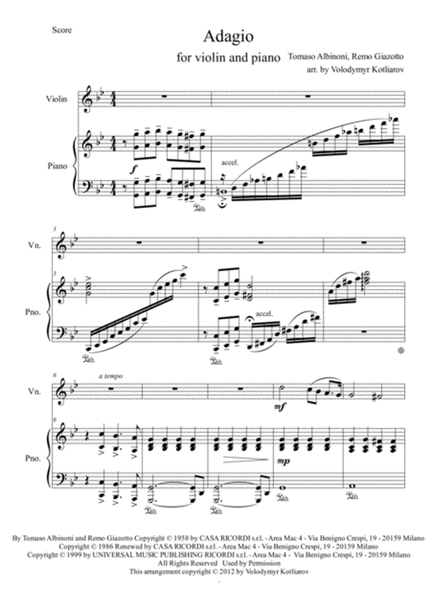 Adagio In Sol Minore (adagio In G Minor) image number null