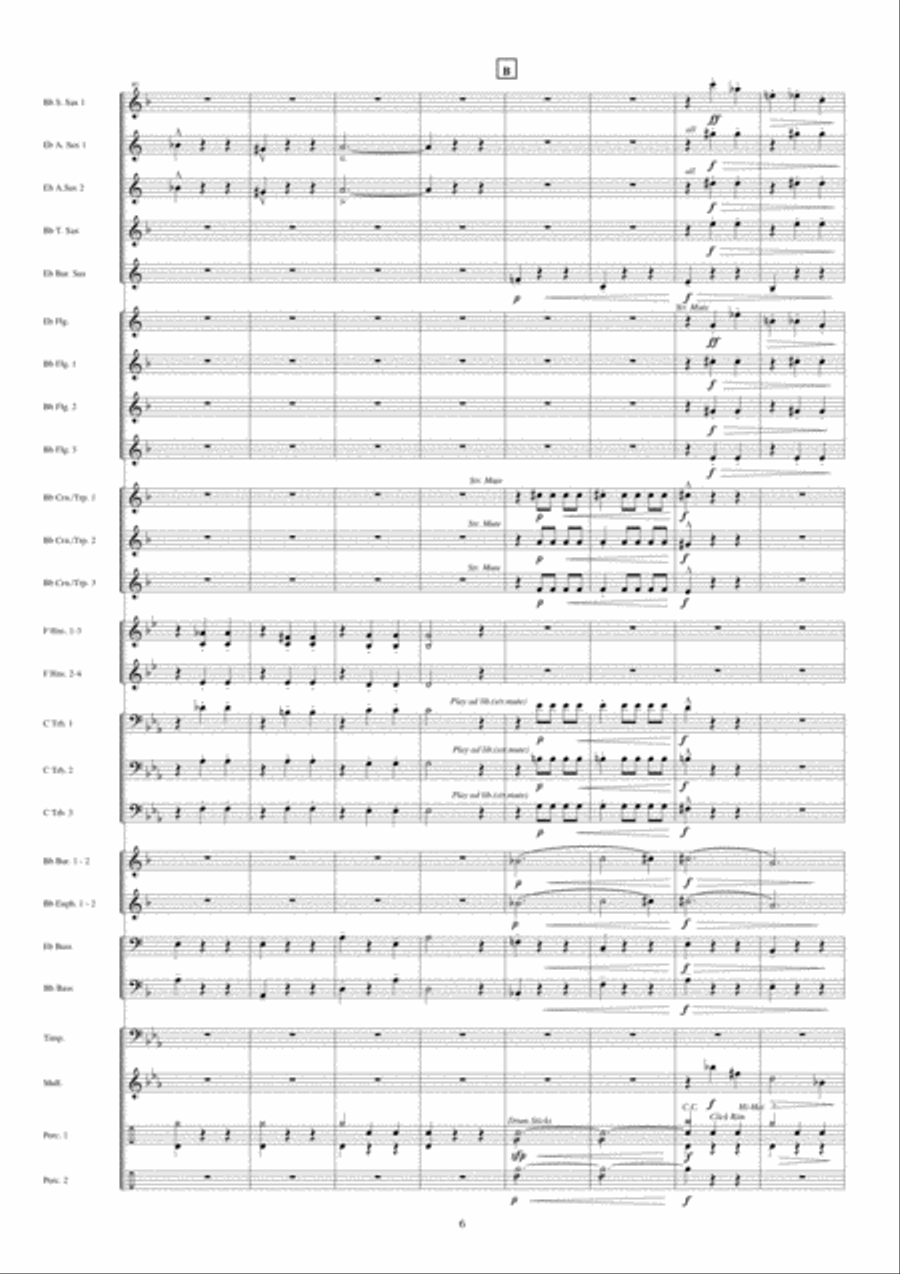 Rapunzel Fanfare Band scores gallery preview page 7
