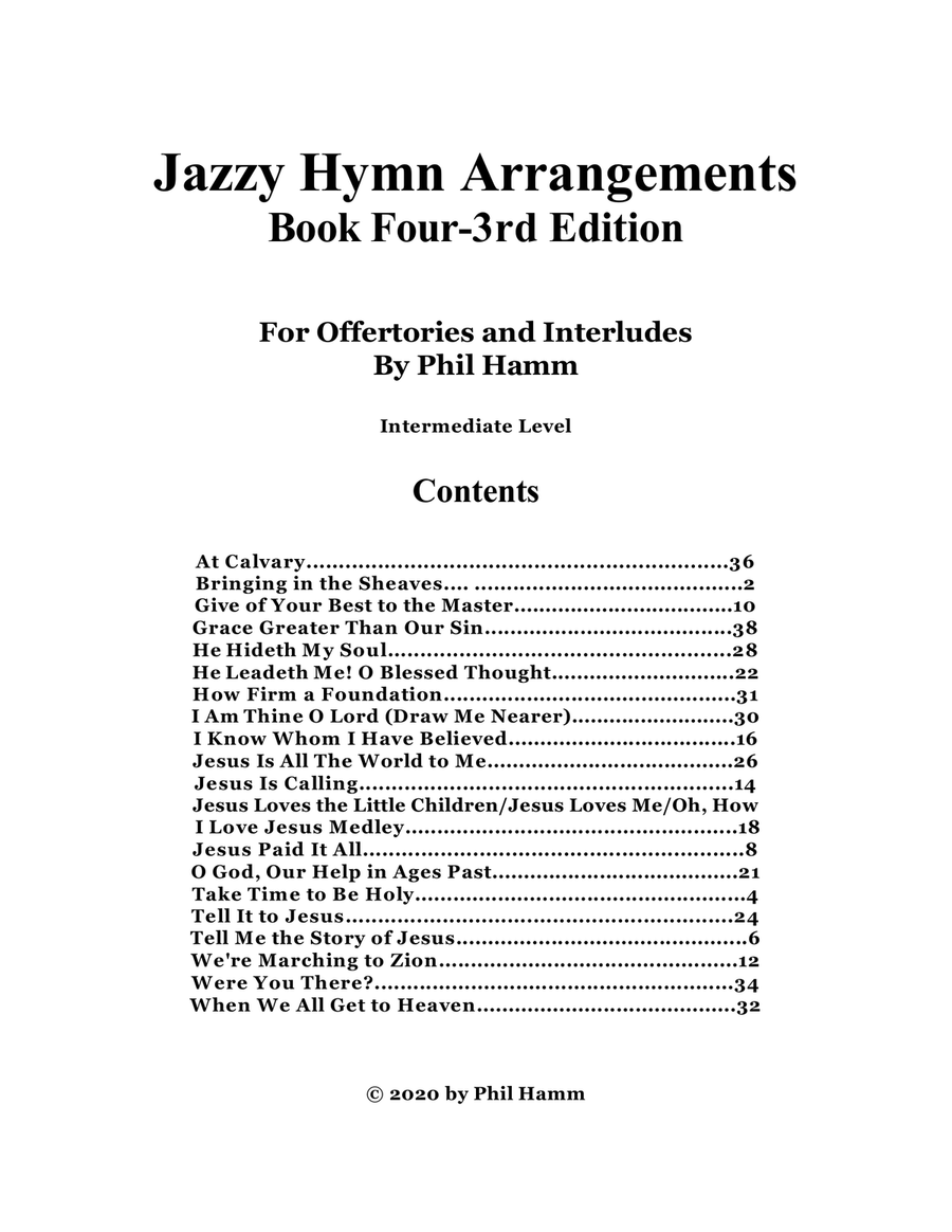Jazzy Hymn Arrangements-Book Four-3rd Edition Piano Method scores gallery preview page 2