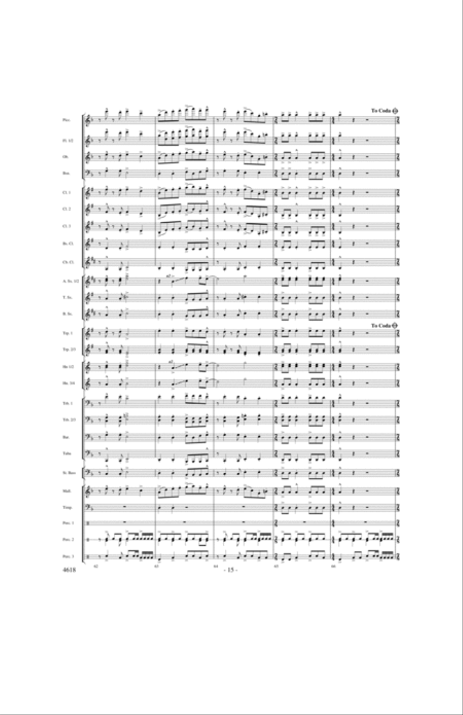By the Rivers of Babylon Concert Band scores gallery preview page 14