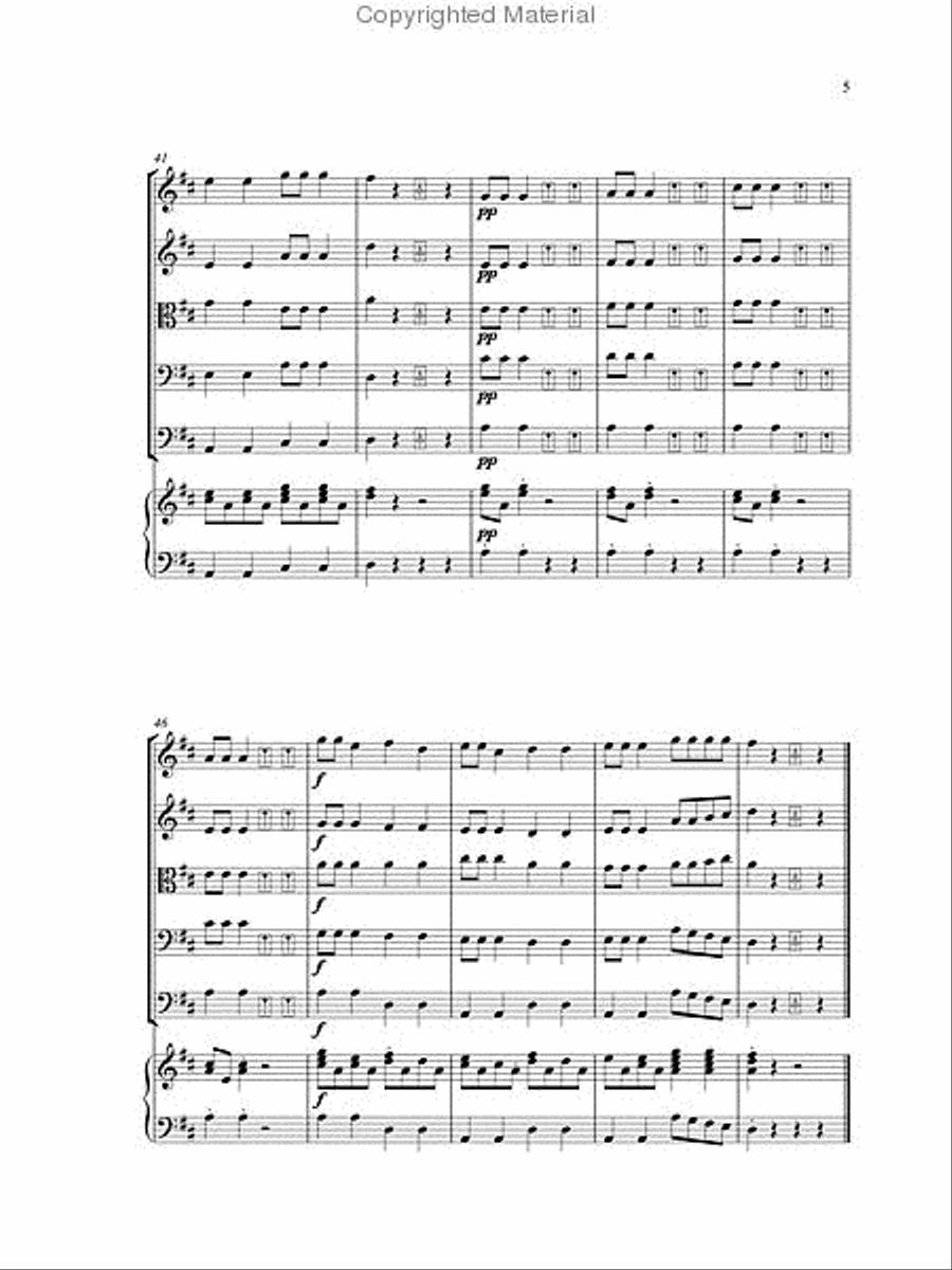 Mousey at the Door String Orchestra scores gallery preview page 7