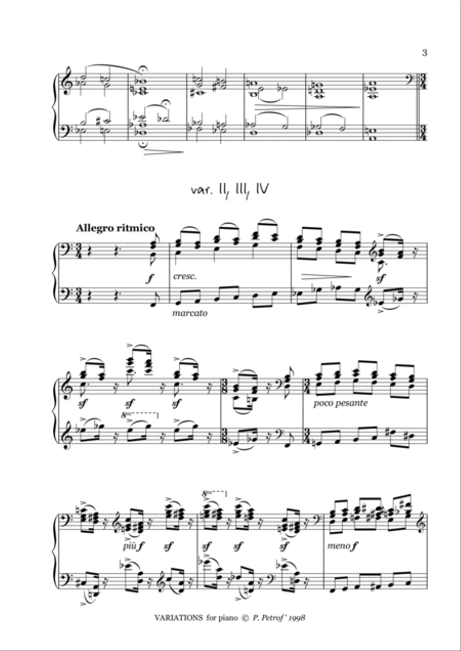 Variations for piano Piano Method scores gallery preview page 3
