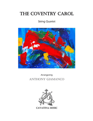 Book cover for THE COVENTRY CAROL (String Quartet)