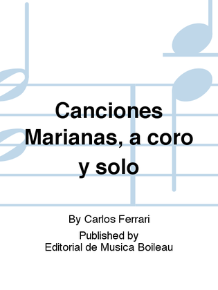 Canciones Marianas, a coro y solo