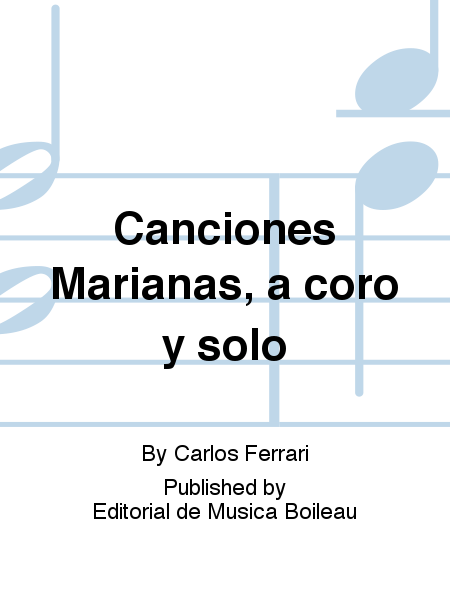Canciones Marianas, a coro y solo