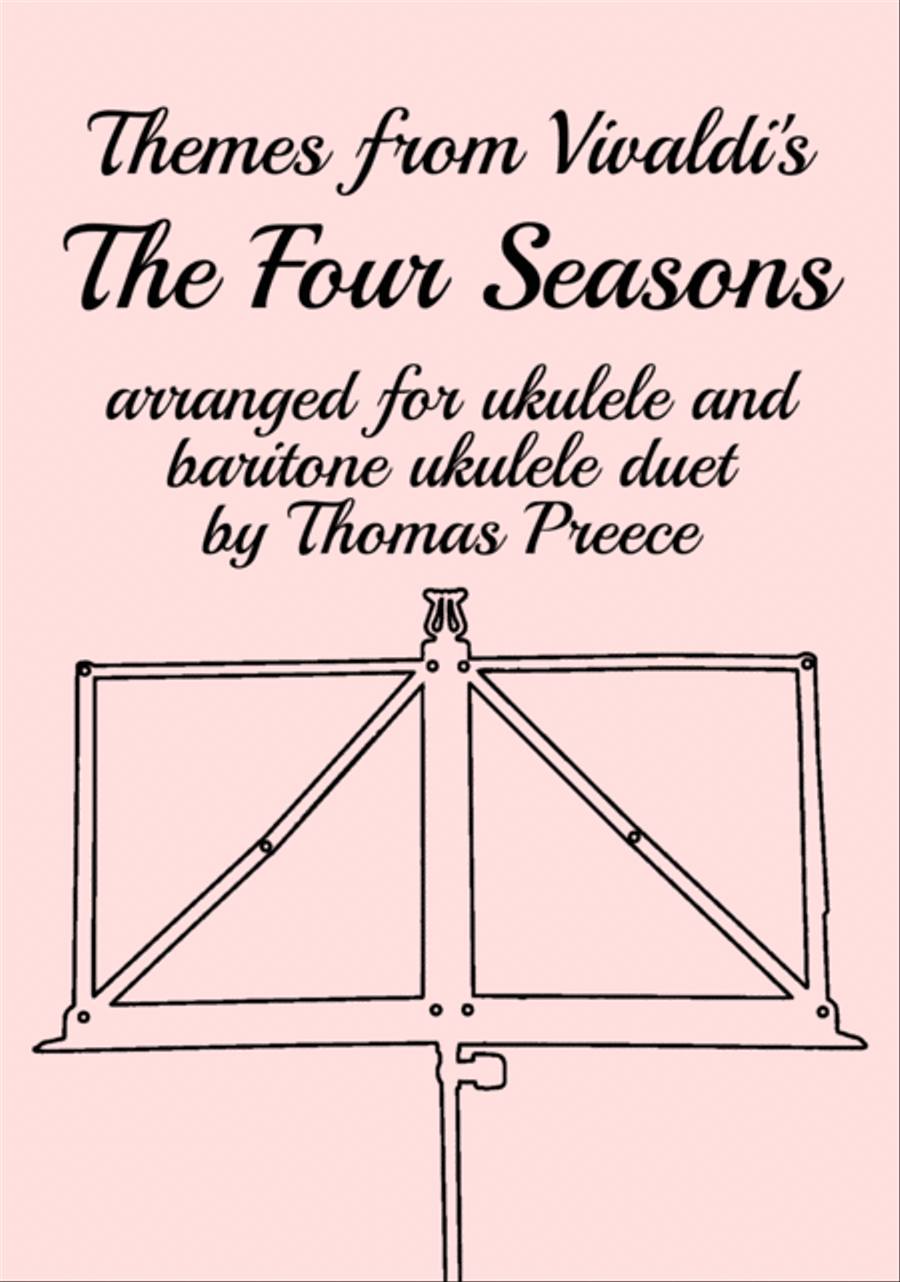 Themes from Vivaldi's The Four Seasons arranged for ukulele duet by Thomas Preece Brass Ensemble scores gallery preview page 1