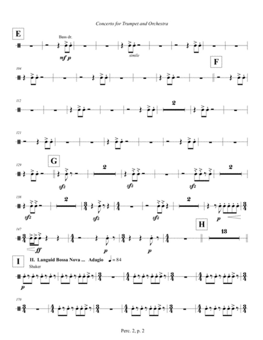 Concerto for Trumpet and Orchestra (2011) Percussion part 2