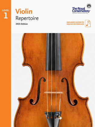 Book cover for Violin Repertoire 1, 2021 Edition