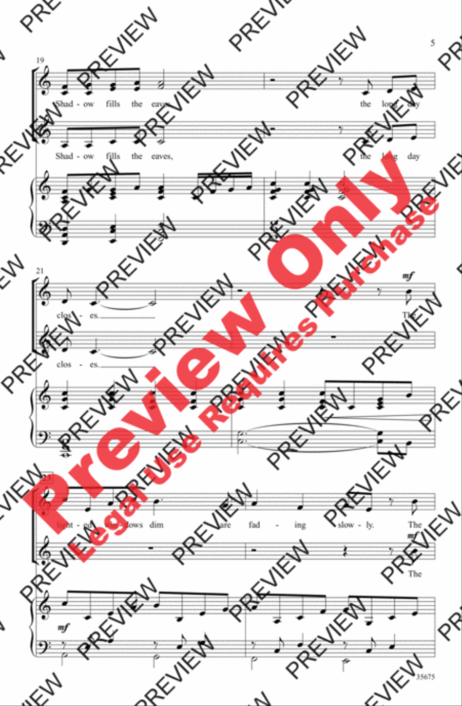 The Long Day Closes Women's Choir scores gallery preview page 5