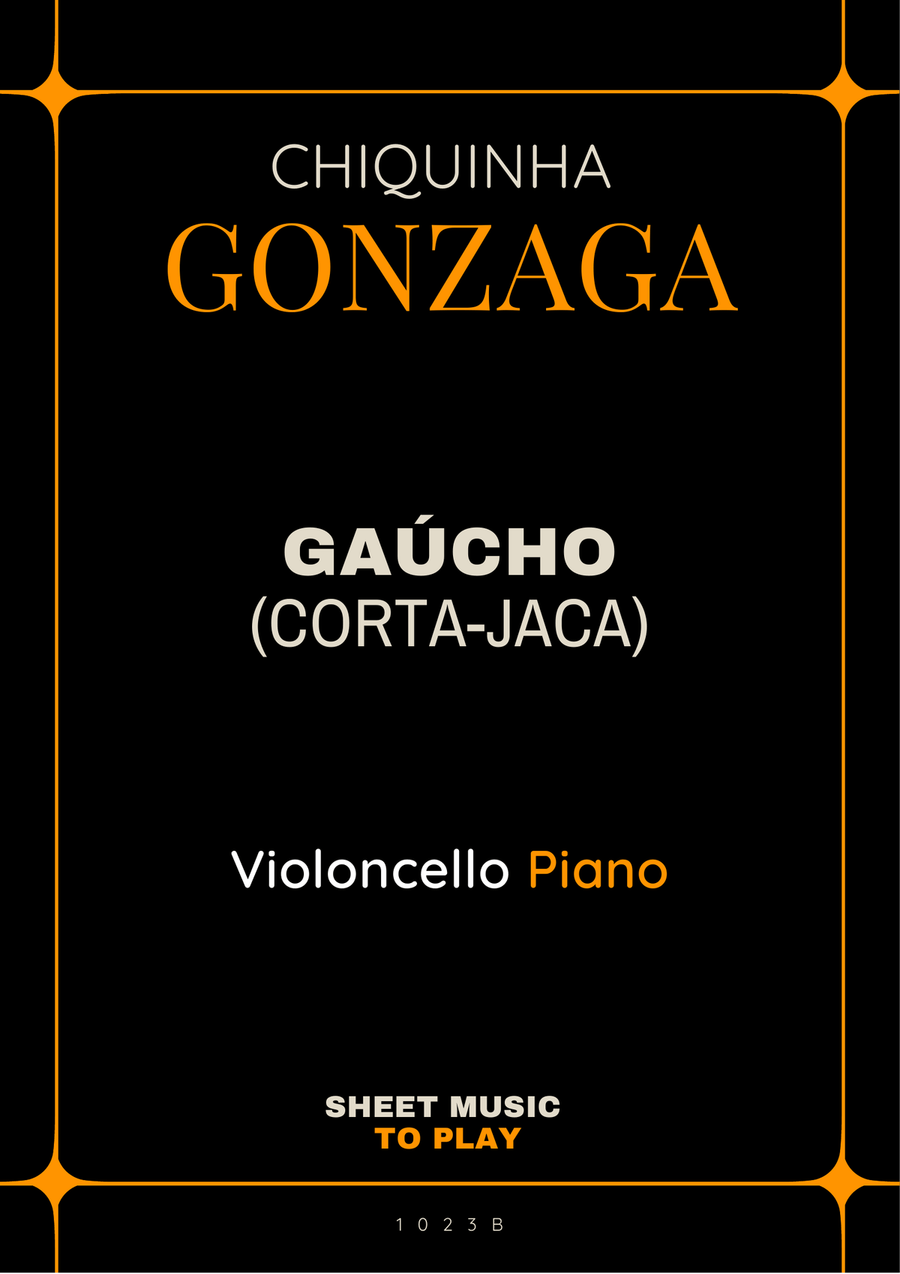 Gaúcho (Corta-Jaca) - Cello and Piano (Full Score and Parts) Piano scores gallery preview page 1
