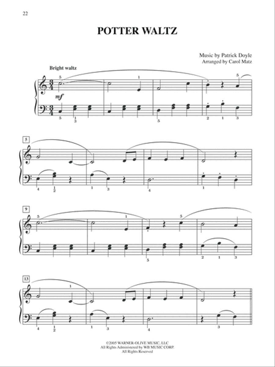Selections from Harry Potter And The Goblet Of Fire - Big Note Easy Piano scores gallery preview page 3
