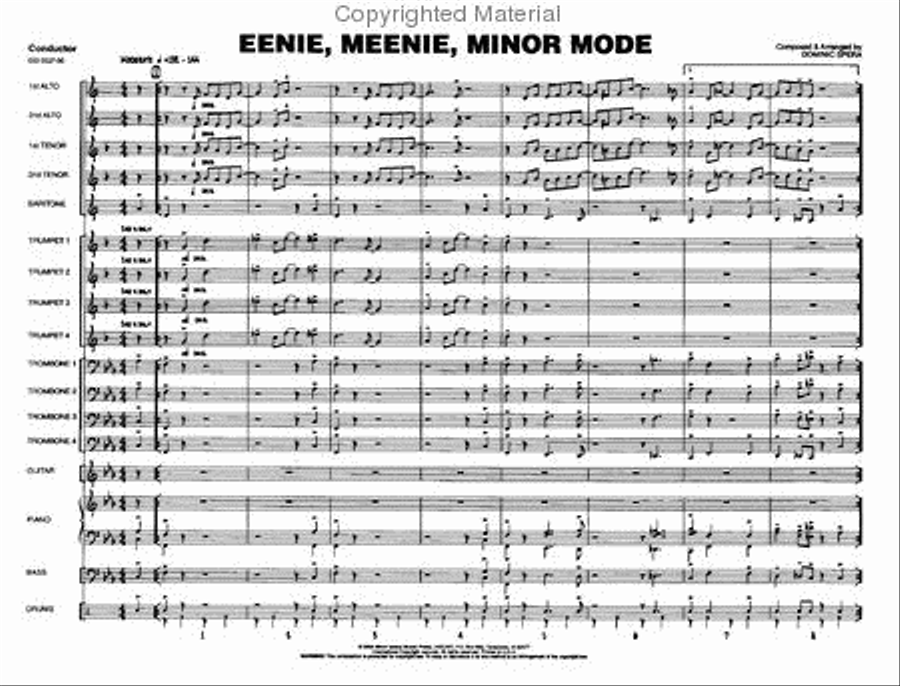 Eenie, Meenie, Minor Mode Jazz Ensemble scores gallery preview page 2