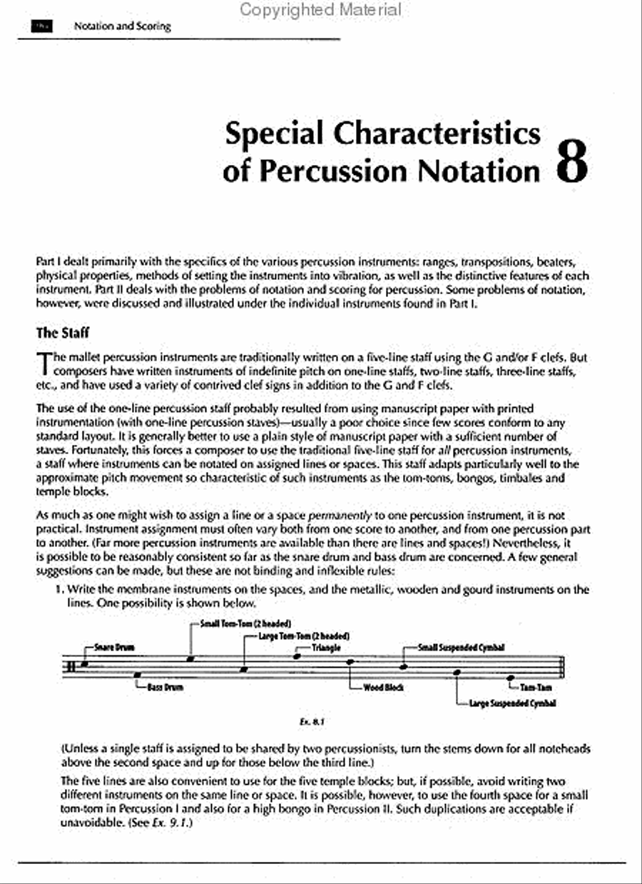 Scoring for Percussion