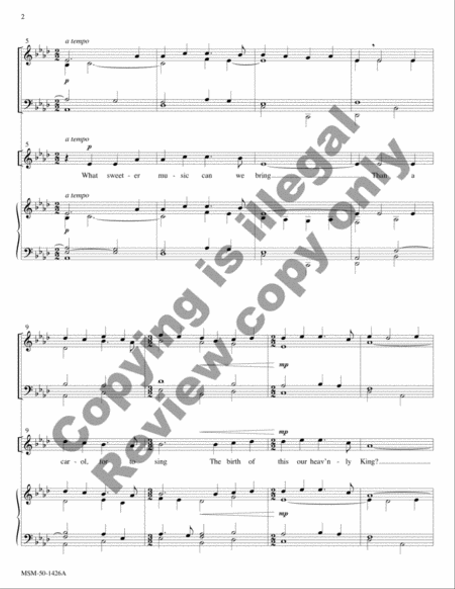 What Sweeter Music (Full Score) Choir scores gallery preview page 4