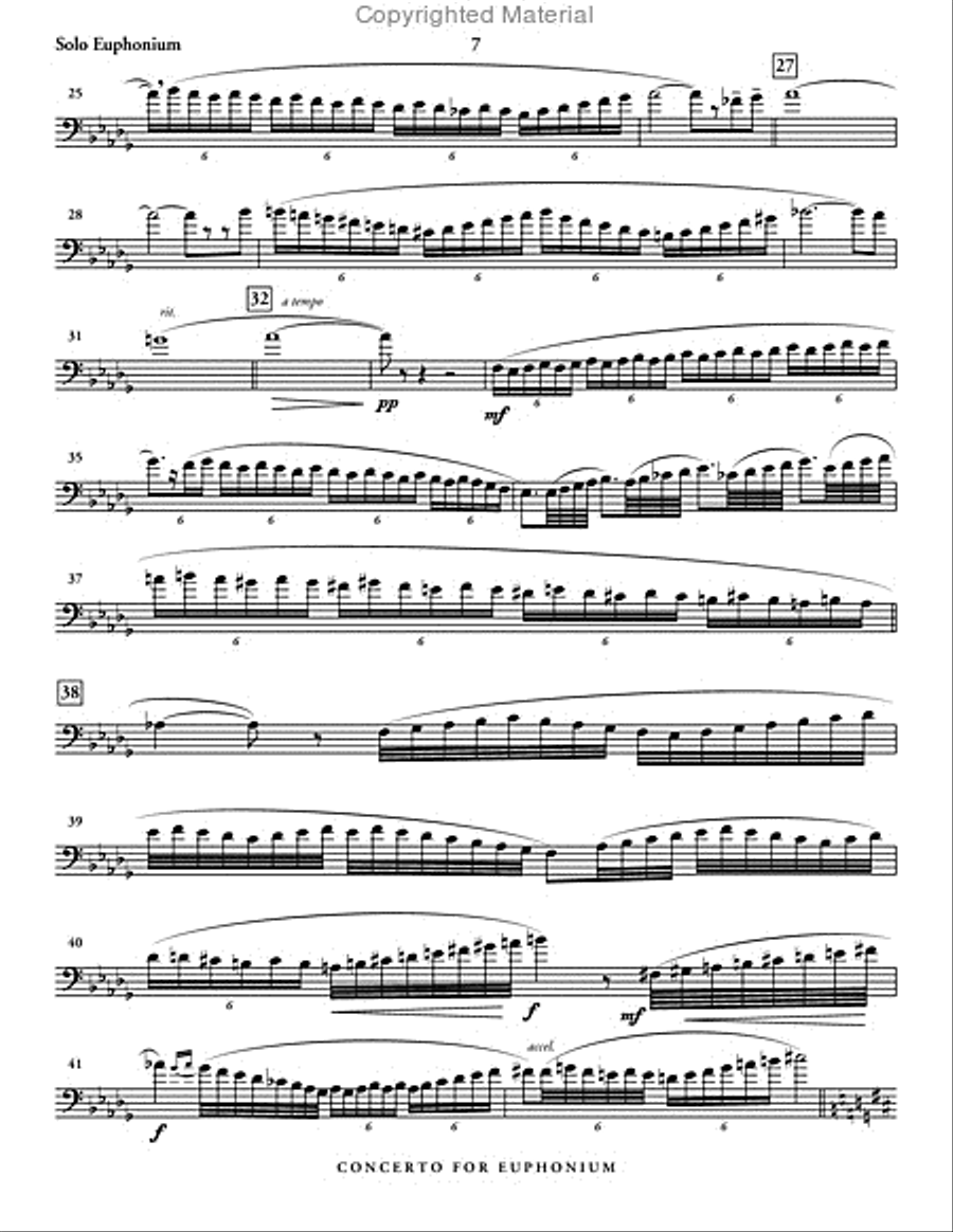 Concerto for Euphonium Concerto for Euphonium Concert Band scores gallery preview page 4