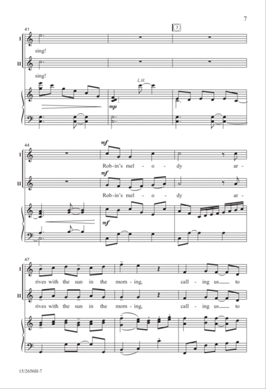 Robin's Egg Is Blue 2-Part scores gallery preview page 7