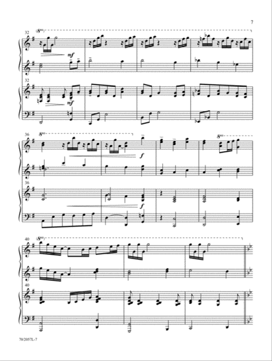 Everlasting Arms Piano Duet scores gallery preview page 27