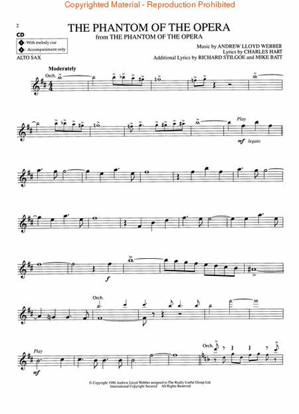 Andrew Lloyd Webber Classics - Alto Sax