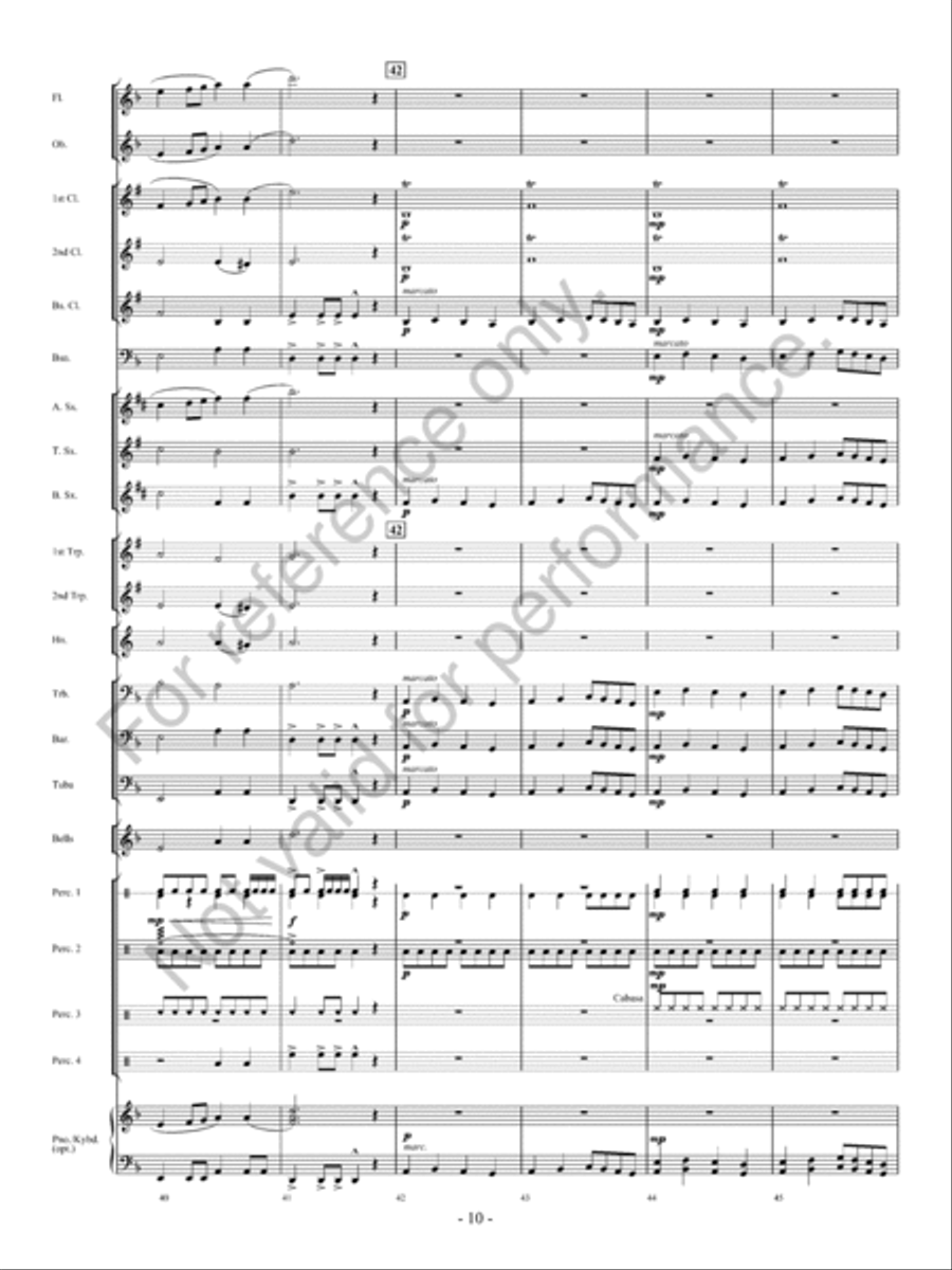 Raptors: Birds of Prey Concert Band scores gallery preview page 11