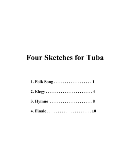 Four Sketches for Tuba image number null