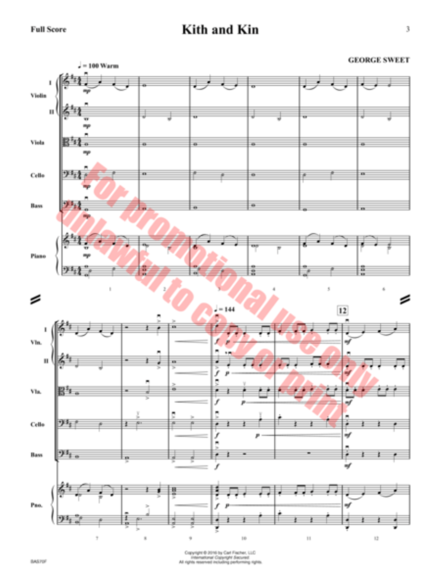Kith and Kin String Orchestra scores gallery preview page 4