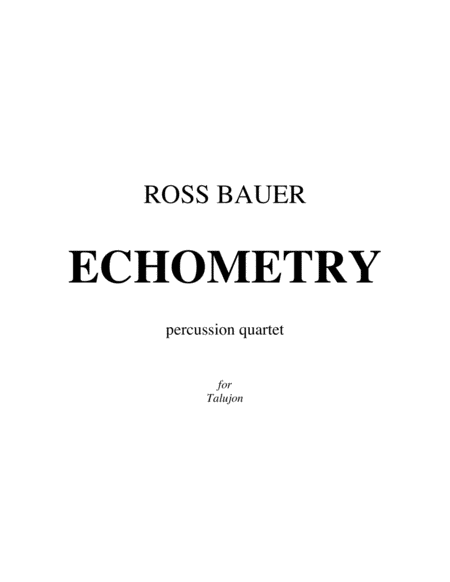 [Bauer] Echometry