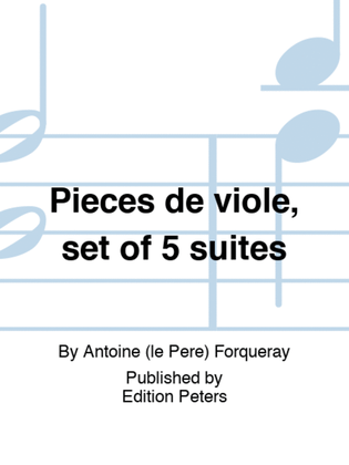 Pièces de viole, set of 5 suites