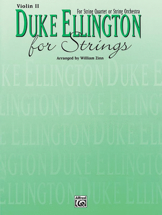 Book cover for Duke Ellington for Strings
