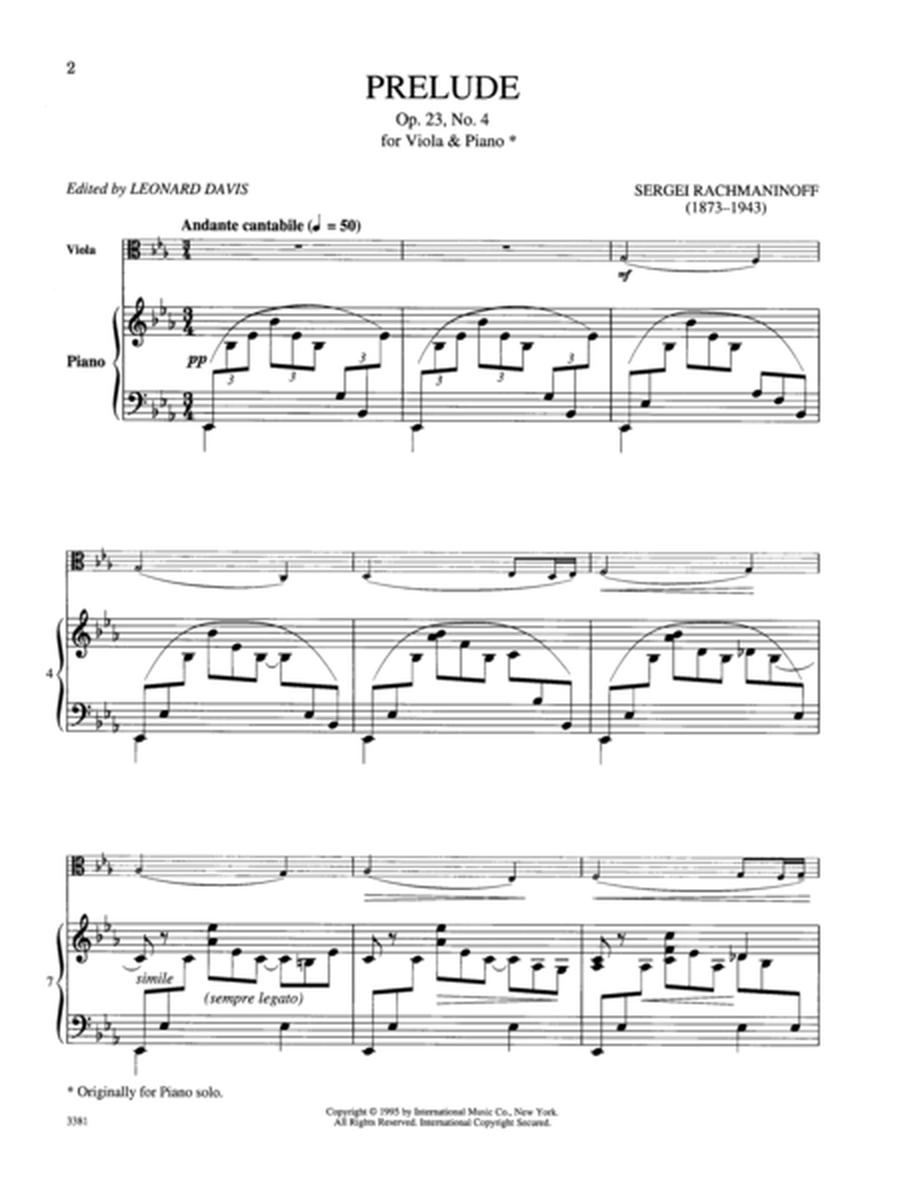 Prelude, Opus 23, No. 4