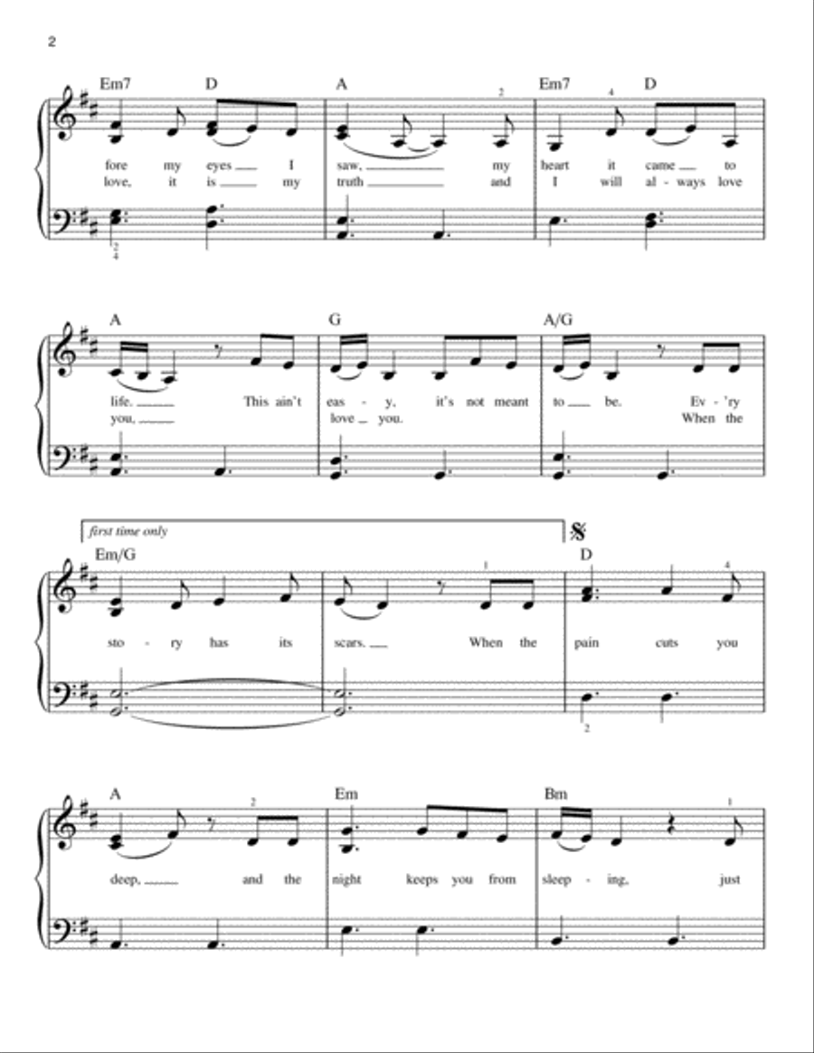Remedy Remedy Easy Piano scores gallery preview page 2