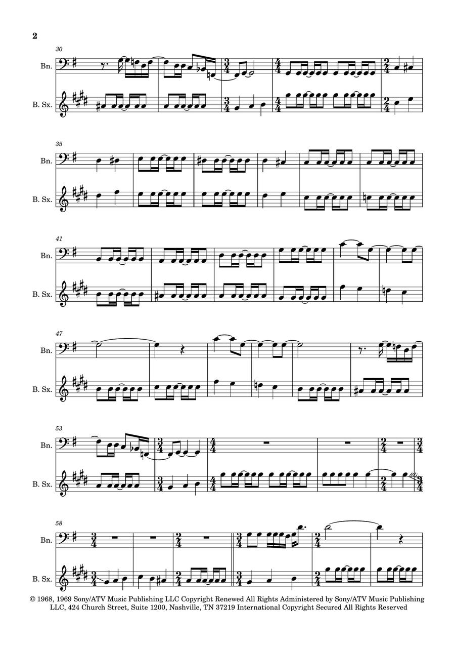 Blackbird Woodwind Duet scores gallery preview page 2