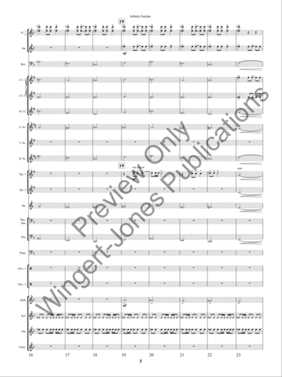 Infinity Fanfare Concert Band scores gallery preview page 6