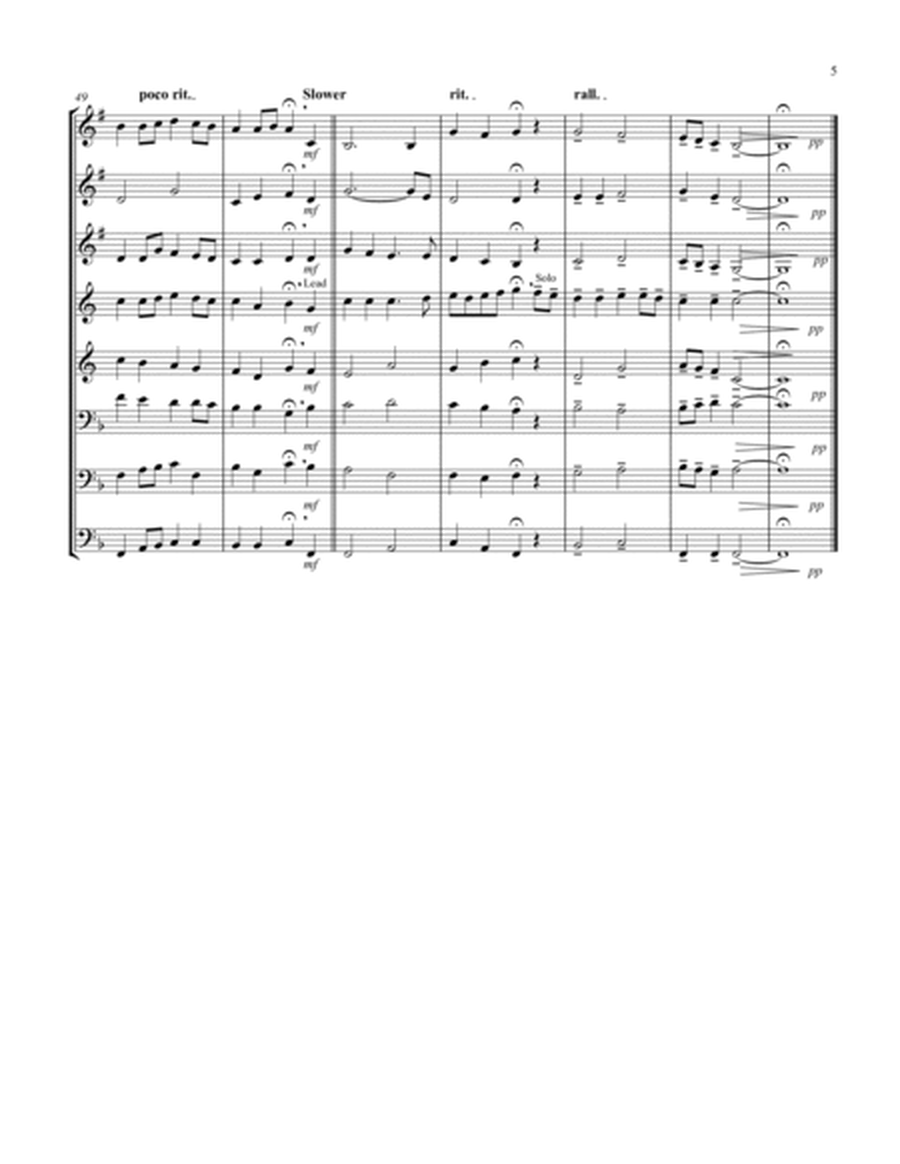 Simple Gifts ('Tis the Gift to Be Simple) (F) (Brass Octet - 3 Trp, 2 Hrn, 2 Trb, 1 Tuba) (Horn lead