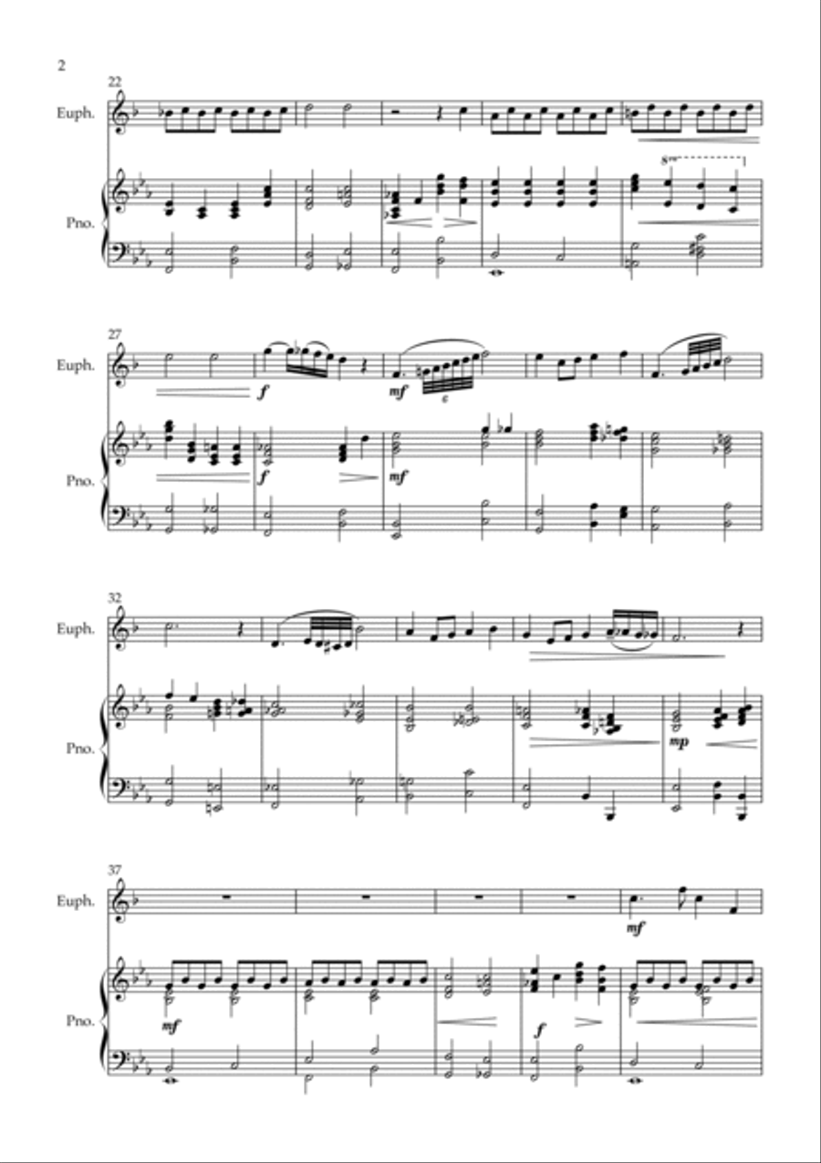 Over The Rainbow Over The Rainbow Euphonium scores gallery preview page 2