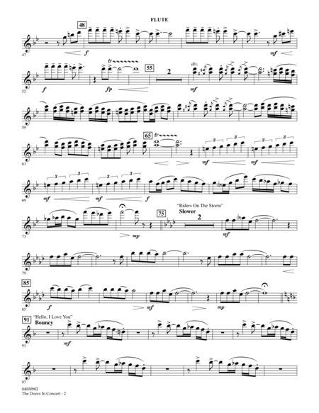 The Doors in Concert (arr. Paul Murtha) - Flute