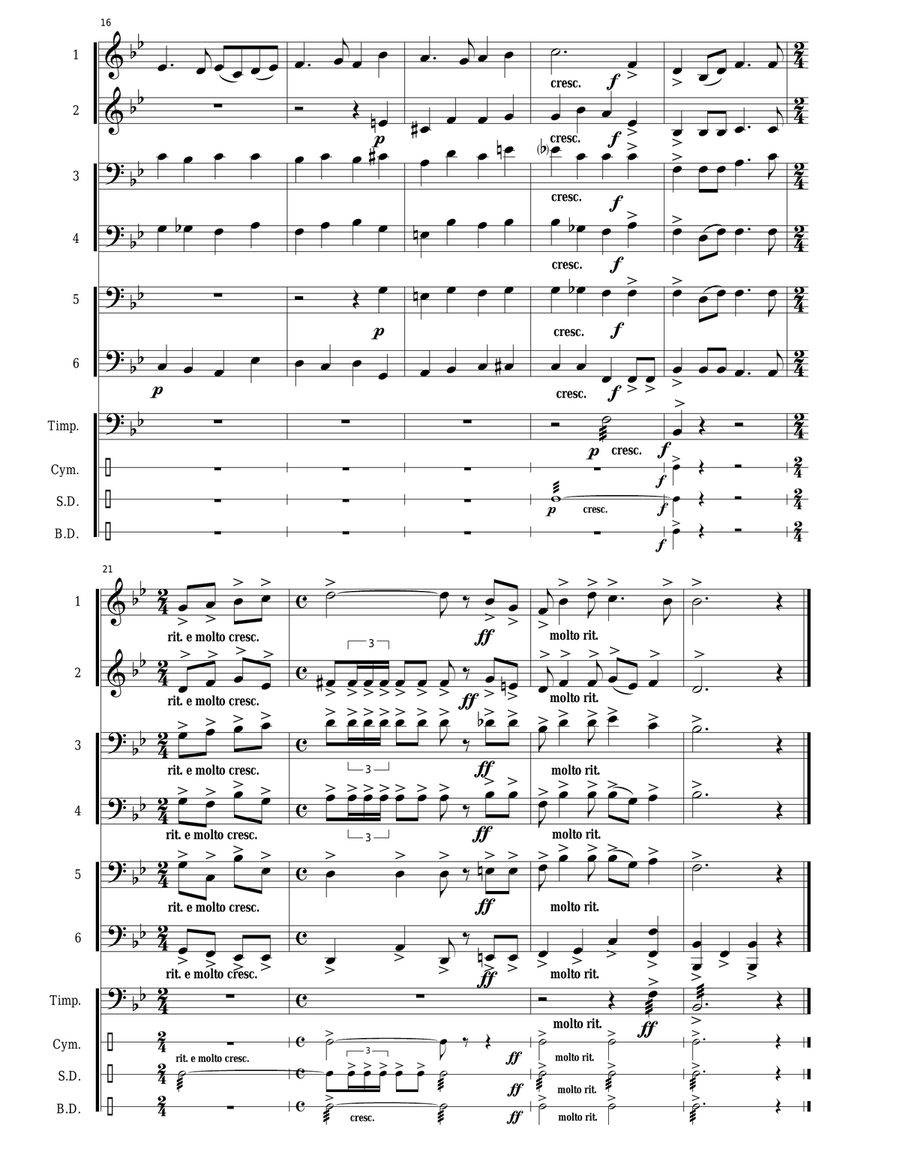 Republic of Ireland National Anthem: Amhrán na bhFiann Large Ensemble scores gallery preview page 6
