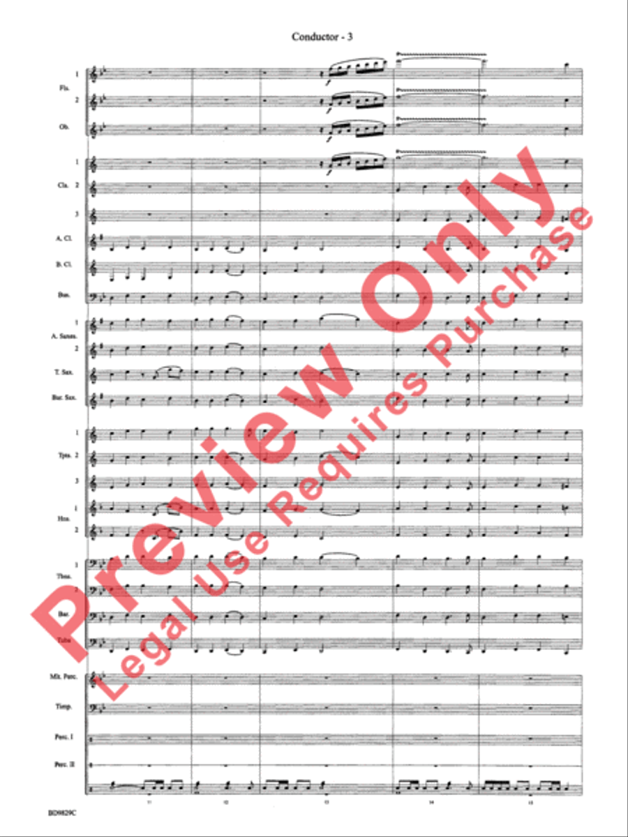 Christmas Winds (Overture) Concert Band scores gallery preview page 5