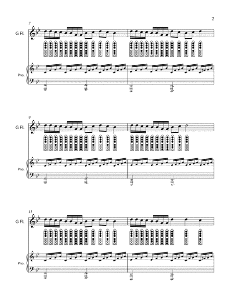 Etude No. 8 for "G" Flute - Running Through the Wall