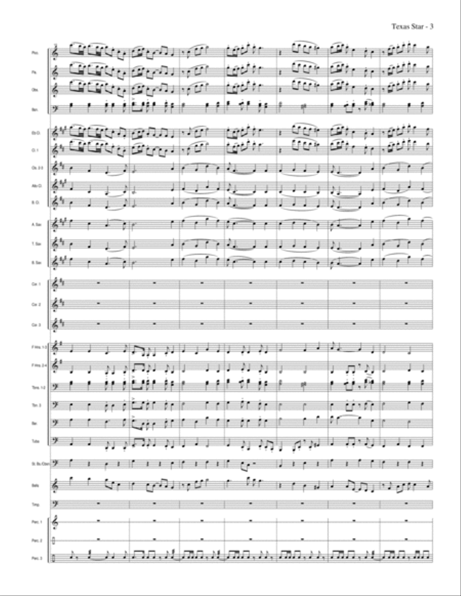 Texas Star Texas Star Concert Band scores gallery preview page 7
